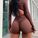 Mameluco deportivo mujer con cordón ajustable | Manga larga