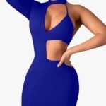 Vestido cóctel sexy mujer | Elegante con manga larga